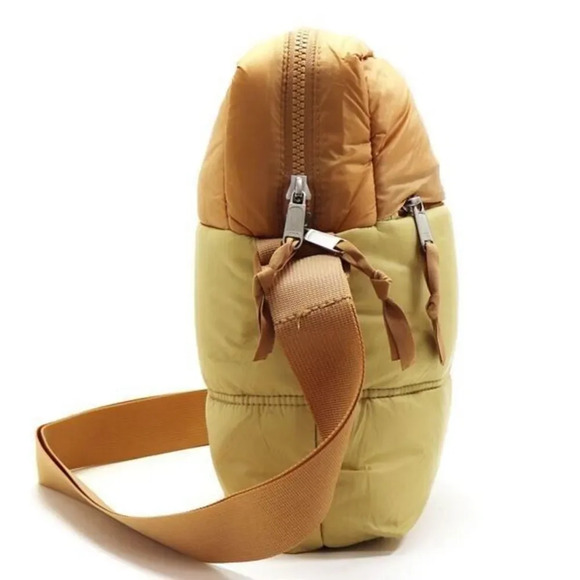 The North Face Nuptse NF0A81BVK1O Crossbody Bag Unisex Khaki Stone Nylon SGN721 - Picture 2 of 7